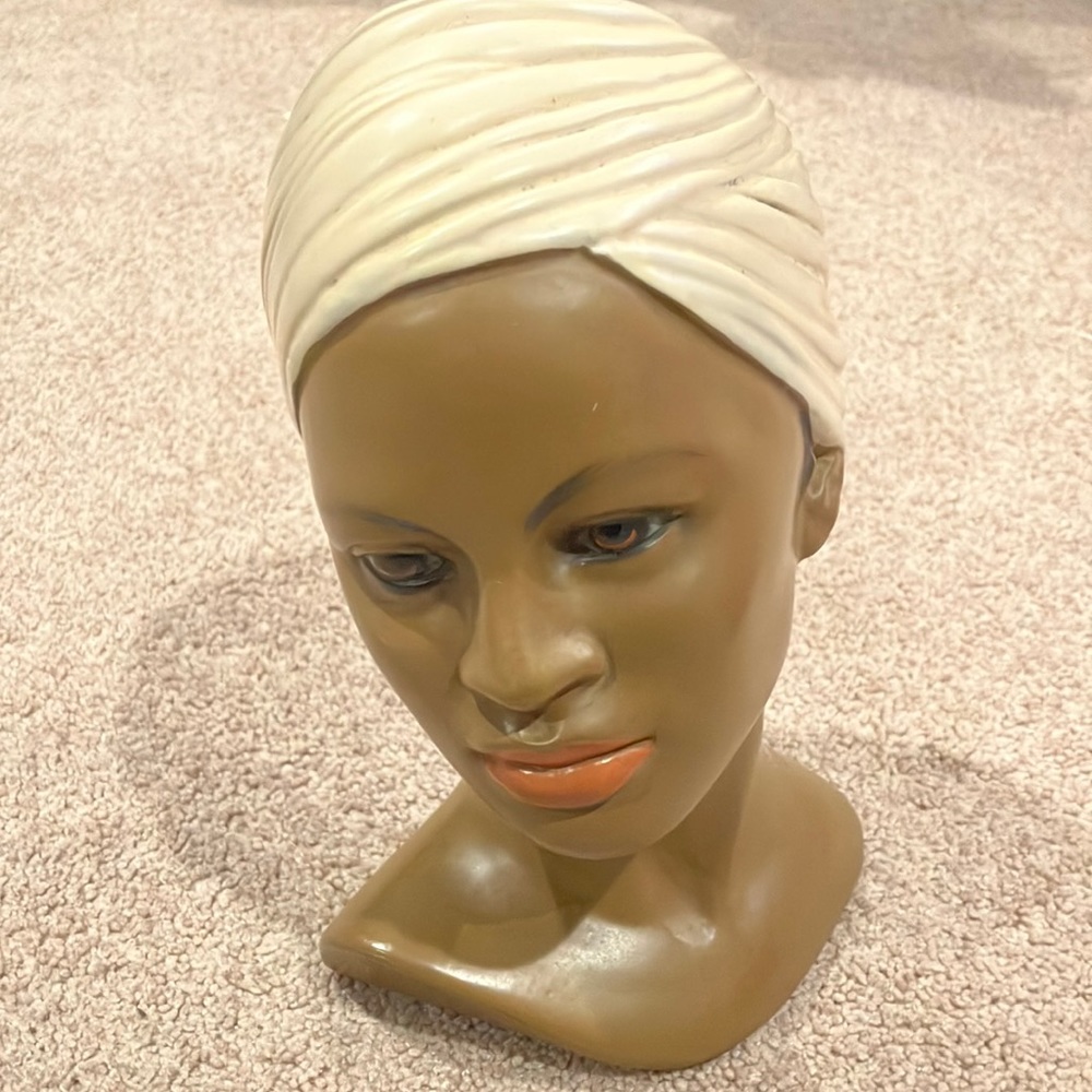 Marwal Vintage 1960’s Hawaiian Polynesian Woman African American Head Chalkware